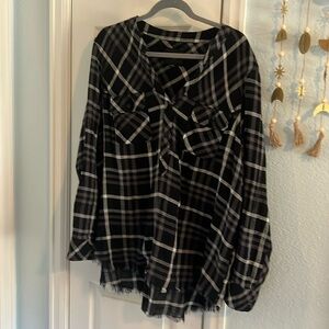 Rails linen blend plaid shirt